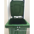 120L HDPE 3.5mm 7.3kgs outdoor mobile plastic wheelie bin storage with wheels and cover